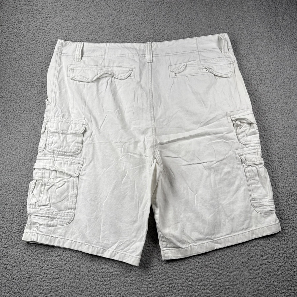 Ocean Pacific OP Cargo Shorts Mens 40 White Utility‎ Baggy Skater 90s Y2K Casual - Picture 7 of 13